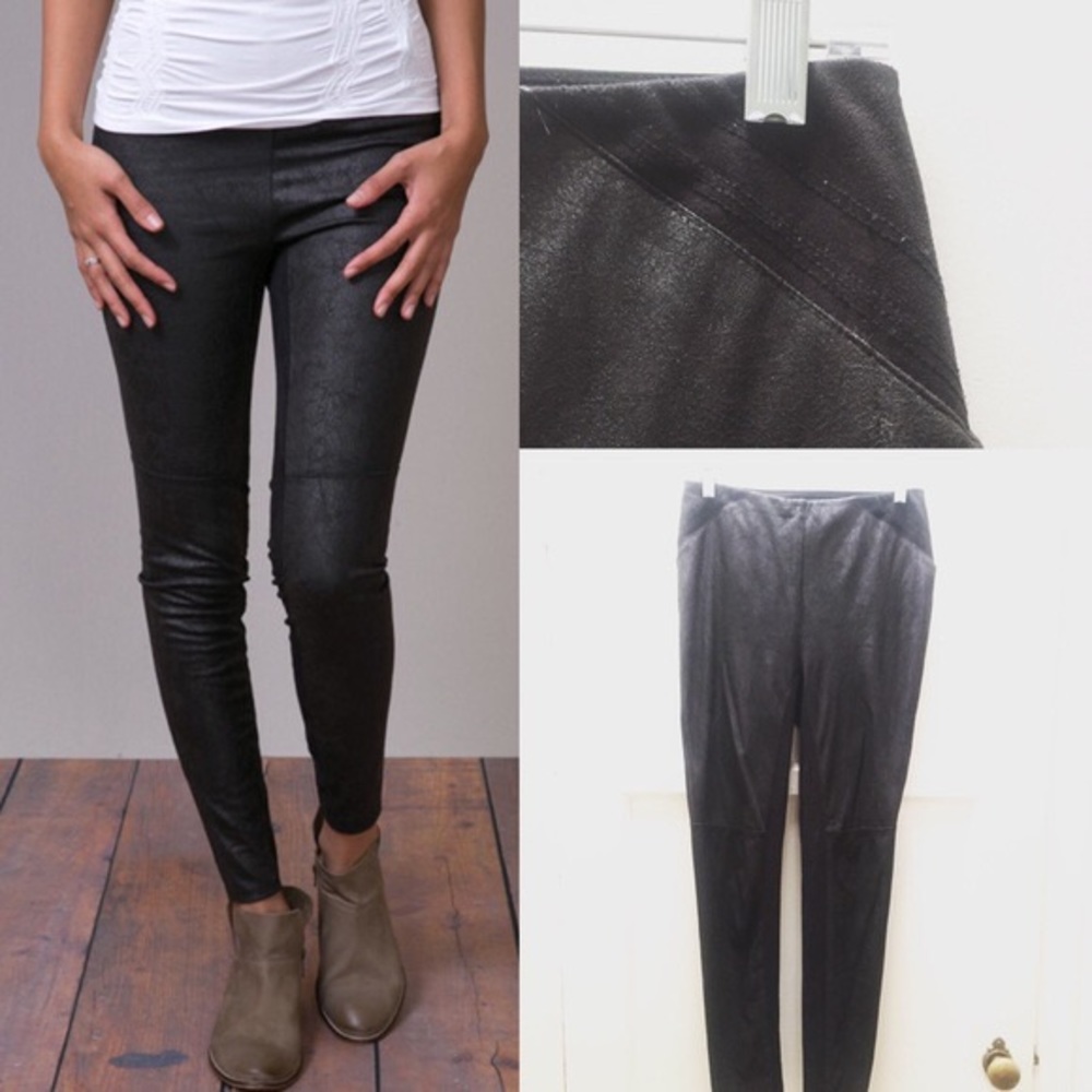 Lyssé Anya Distressed Vegan Leather Legging